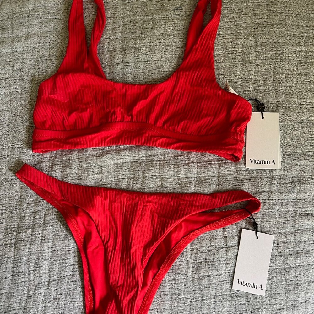 NWT Red Marisol Vitamin A Bikini